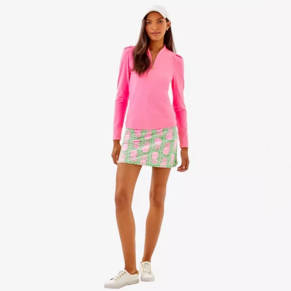 NWOT Lilly Pulitzer Luxletic Maryanna Pineapple Print 17” Golf Skort - Picture 4 of 7